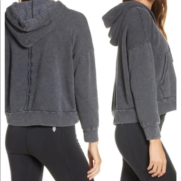 NWT Free People Movement Work It Out Hoodie Size M - Picture 3 of 3